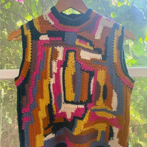 Sea New York Coty hand crochet vest, M - Picture 5 of 7